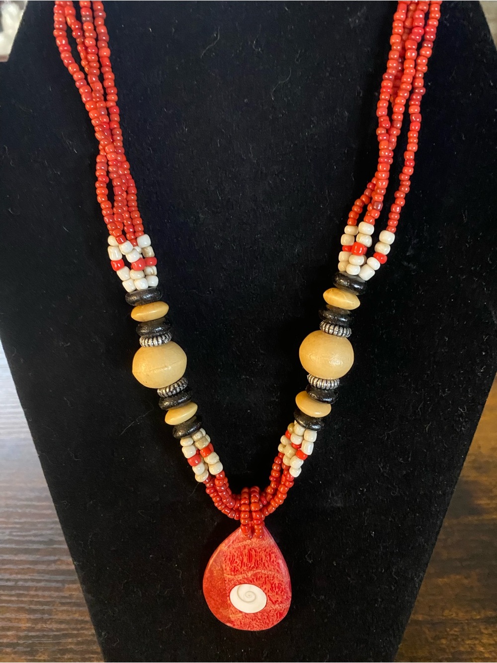 Handmade precious stone necklace